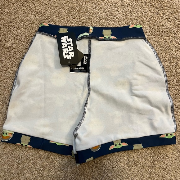 BM CHILD SHORTS SIZE SMALL NWT BLACKMILK STAR WARS GROGU BLACK MILK - Picture 6 of 6